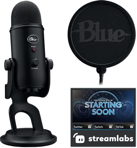 Logitech For Creators Blue Yeti USB Microphone For Gaming Streaming