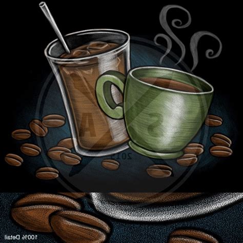 Iced Coffee Drawing at PaintingValley.com | Explore collection of Iced ...