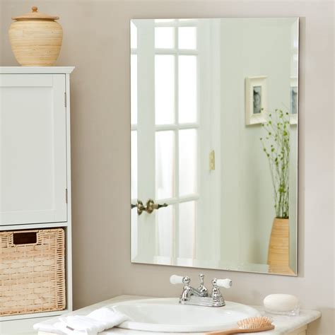 35 Cute Frameless Bathroom Mirrors - Home, Decoration, Style and Art Ideas