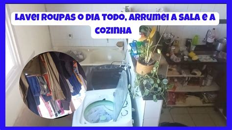 Lavei Muitas Roupas Arrumei A Sala E A Cozinha Filha Passando Mal