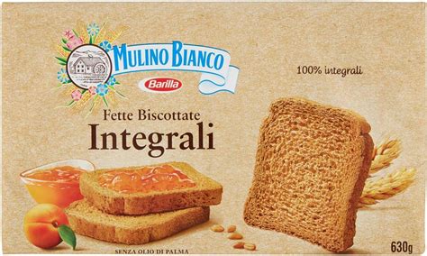 Mulino Bianco Fette Biscottate Integrali Colazione Ricca Di Fibre E