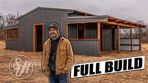 One Man Builds Pole Barn In Under Minutes Start To Finish