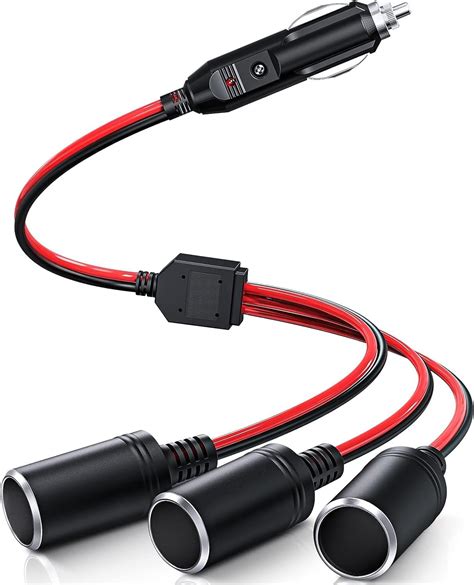 Dunlop Dreifachsteckdose Multi Funktion Power Auto Adapter Mit 3 Fach