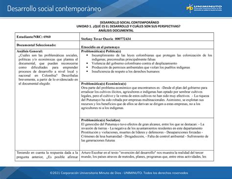 Uni Act Ana Doc Actividad Desarrollo Social Contempor Neo