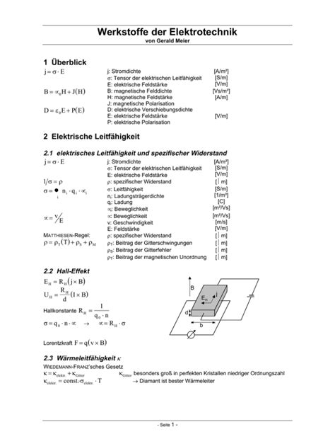 Werkstoffe Der Elektrotechnik