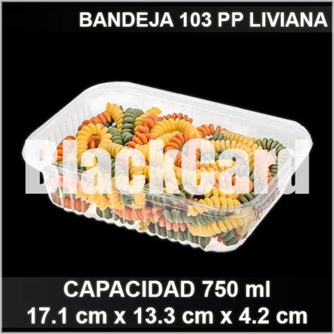 Bandeja Plastico Pp Liviana Distribuidora Black Card