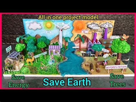 Save Earth Project Working Model |Save energy |Pollution model. | Earth ...