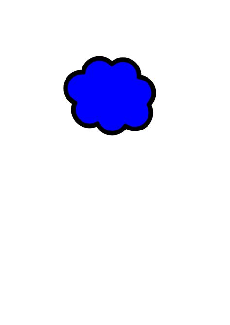 Blue Cloud Clip Art at Clker.com - vector clip art online, royalty free ...