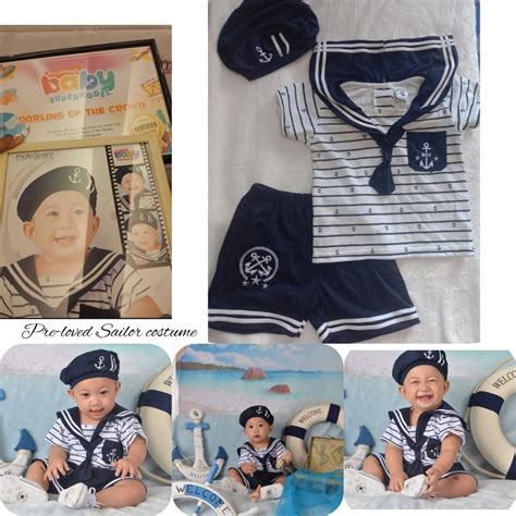 Baby boy costume -sailor, Babies & Kids, Babies & Kids Fashion on Carousell