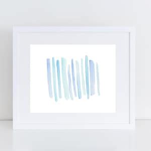 Blue Abstract Ombre Watercolor Printable Abstract Watercolor - Etsy