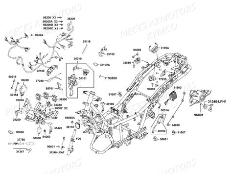 EQUIPEMENT ELECTRIQUE pièces KYMCO neuves Pieces DOWNTOWN 350I ABS