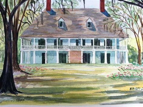 Parlange Plantation 11 X 14 Signed Art Print Antebellum Home