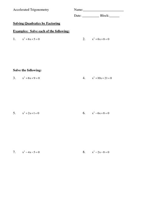 19 Quadratic Equations Worksheet Pdf Free Pdf At