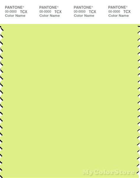 PANTONE SMART 12 0741 TCX Color Swatch Card Sunny Lime Pantone