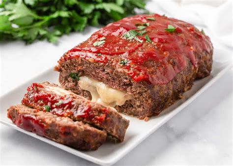 Mozzarella Stuffed Meatloaf I Heart Naptime