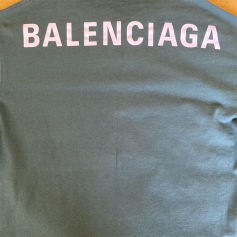 Balenciaga Men's Green T-shirt | Depop