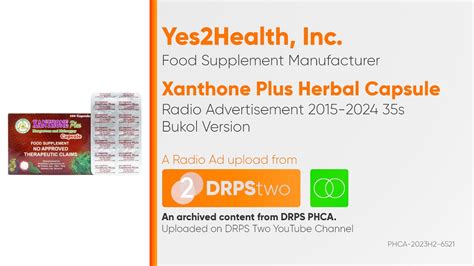 Xanthone Plus Herbal Capsule Radio Ad S Bukol Version