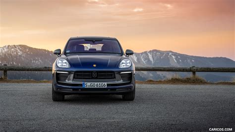 Porsche Macan T 2023my Color Gentian Blue Metallic Front