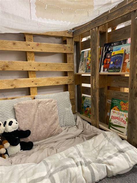 Pallet Cozy Corner Book Corner Eyfs Curiosity Approach Book