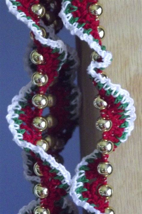 Crochet Christmas Garland Spiral Etsy Crochet Christmas Garland Christmas Crochet Patterns