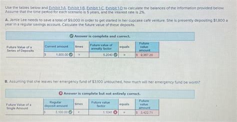 Solved Use The Tables Below And Exhibit 1 A Exhibit 1 B Chegg