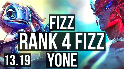 FIZZ Vs YONE MID Rank 4 Fizz 8 Solo Kills Legendary 17 2 5 JP