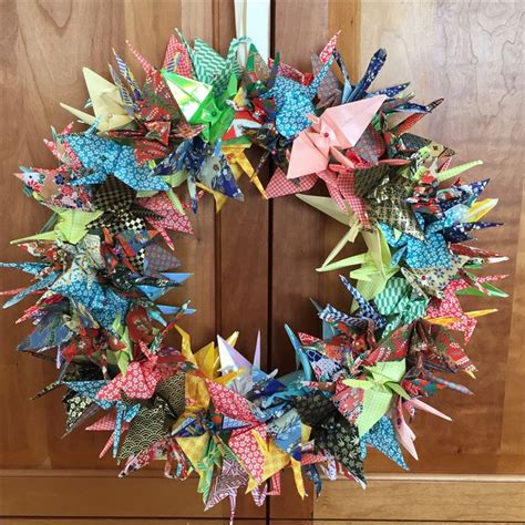 Crane Wreath With Cranes Made For A Friend In Celebration Of Her