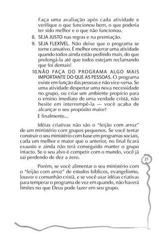 101 Ideias Criativas Para Grupos Pequenos PDF