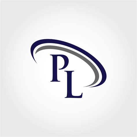 Monogram Pl Logo Design By Vectorseller Thehungryjpeg