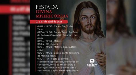 Festa da Divina Misericórdia acontece esta semana