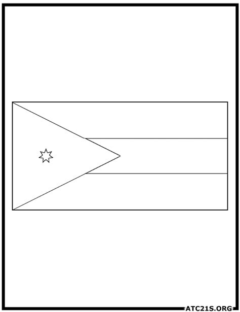 Nicaragua Flag Coloring Page Atc21s