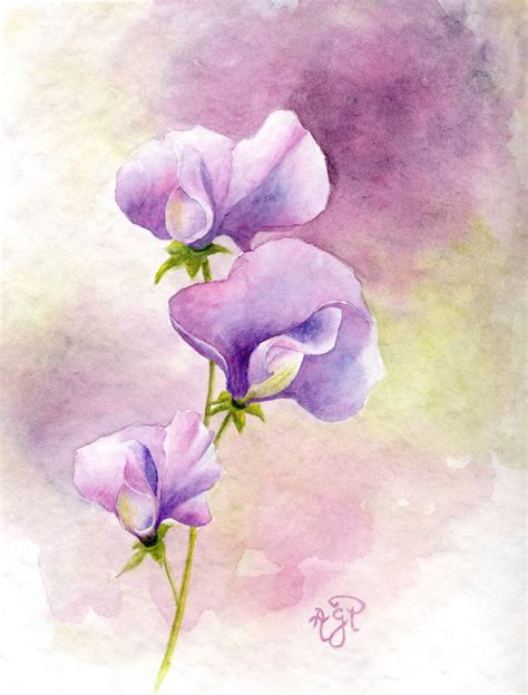 Sweet Pea Painting