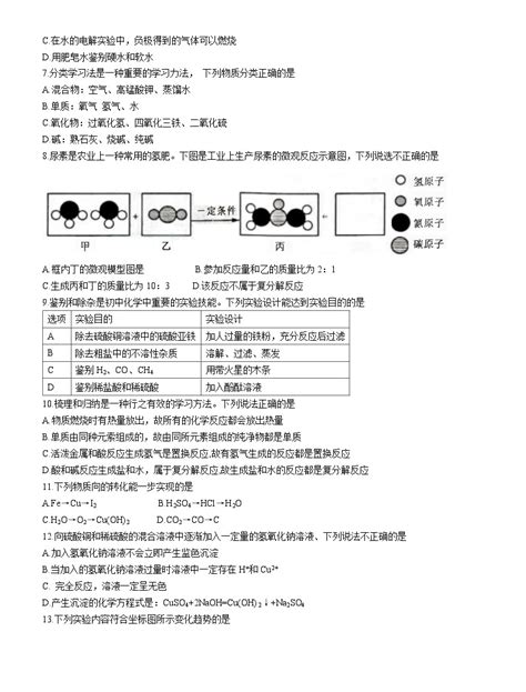 2023年河南省洛阳市孟津县中考一模化学试题（含答案） 教习网试卷下载