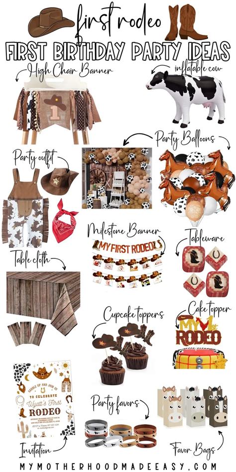 Cowboy First Birthday Cowboy Themed Birthday Party Rodeo Birthday