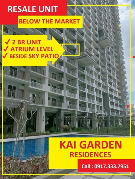 Resale 2 BR At Kai Garden In M Vicente Dansalan St Mandaluyong City