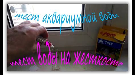 Аквариум. Тесты аквариумной воды. Тест на жесткость. Tests aquarium ...