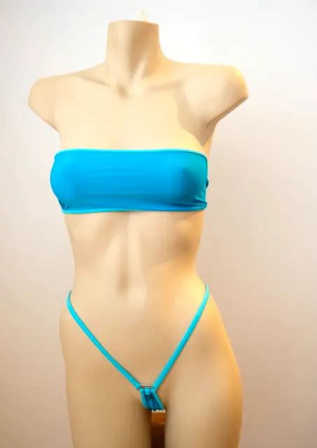 Wicked Weasel Microminimus Island Oasis Jade Micro Bikini Sz S New