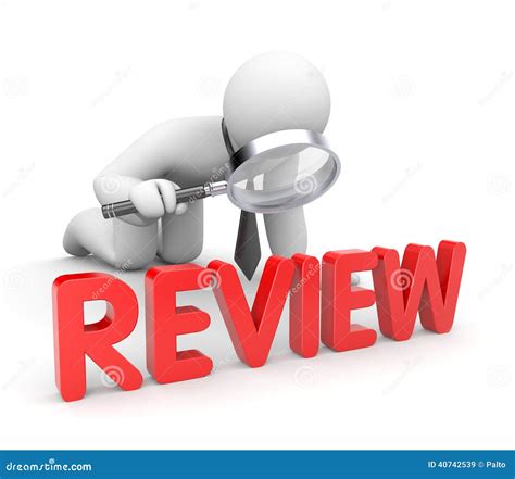 Businessman reads review stock illustration. Illustration of evaluate