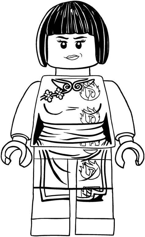 Dibujo De Nya De Los Ninjago Para Colorear Ninjago De Lego P Ginas