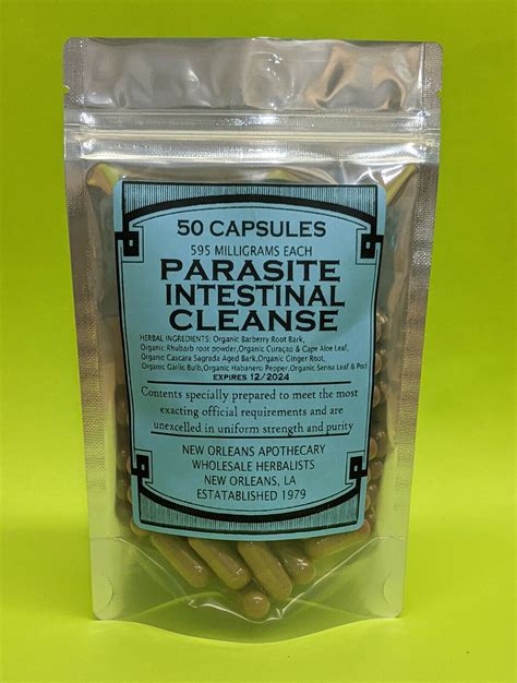 Parasite Intestinal Cleansecolon Cleanse Super Flushdetox Candida Organic Herb Ebay