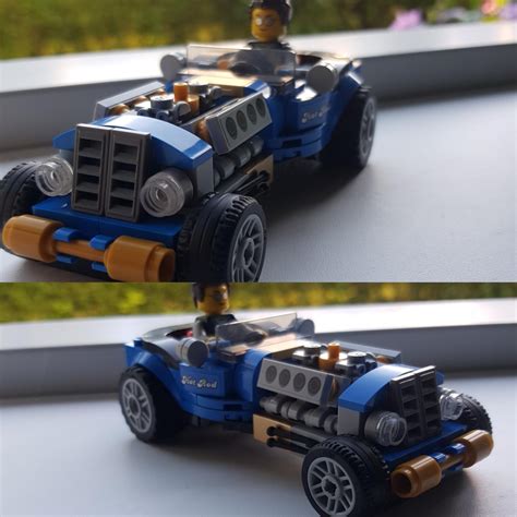 Tried To Make A Better Looking Hot Rod With Some Spare Parts I Had R Lego