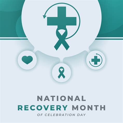 Happy National Recovery Month Celebration Vector Design Illustration