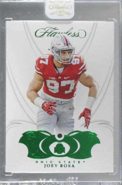 Panini Flawless Collegiate Emerald Joey Bosa For Sale