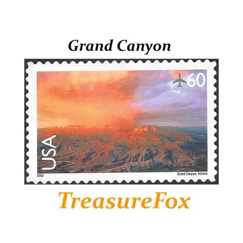 Five C Grand Canyon Stamp Vintage Unused Postage Stamps Etsy