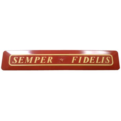 Semper Fidelis Truck Emblem,Semper Fi Truck Plaque - JMA Manufacturing