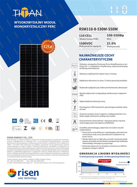 Panel Fotowoltaiczny 540W MONOKRYSTALICZNY RISEN KRAFTDELE BESTCRAFT