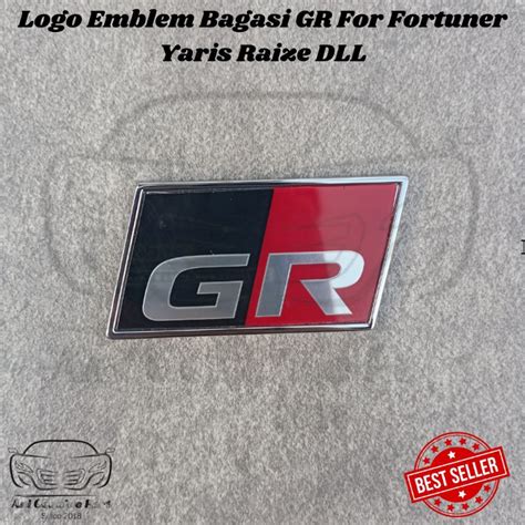 Jual Emblem Logo Bagasi GR Sport For Fortuner Yaris Raize Dll Shopee