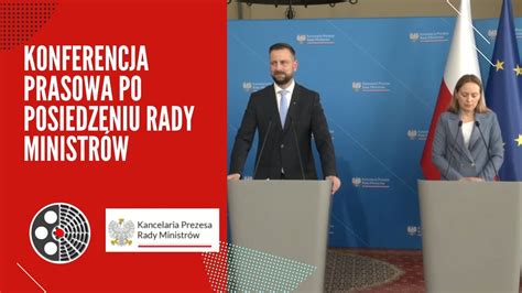 Konferencja prasowa po posiedzeniu Rady Ministrów YouTube