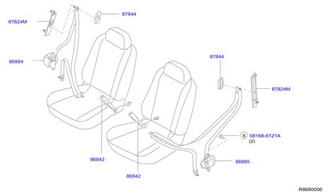 Nissan Rogue Seat Belt Receptacle Right Front Zb A