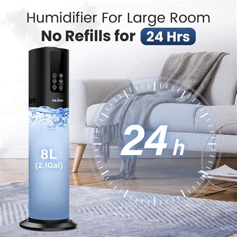 Humidifiers For Bedroom Large Room Office Cool Mist Air Humidifier 8L 2